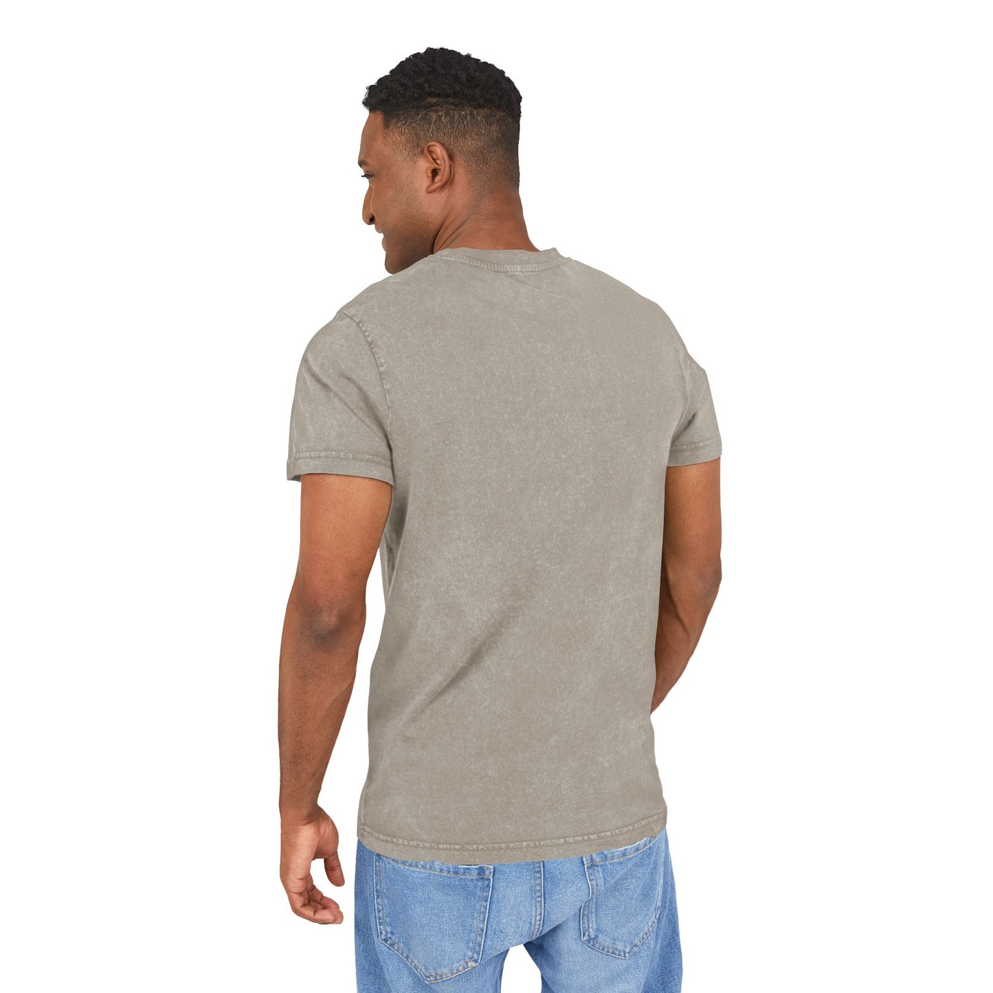 Acid Washed BABY DIEGO X Round Neck Tee BEIGE / KHAKI