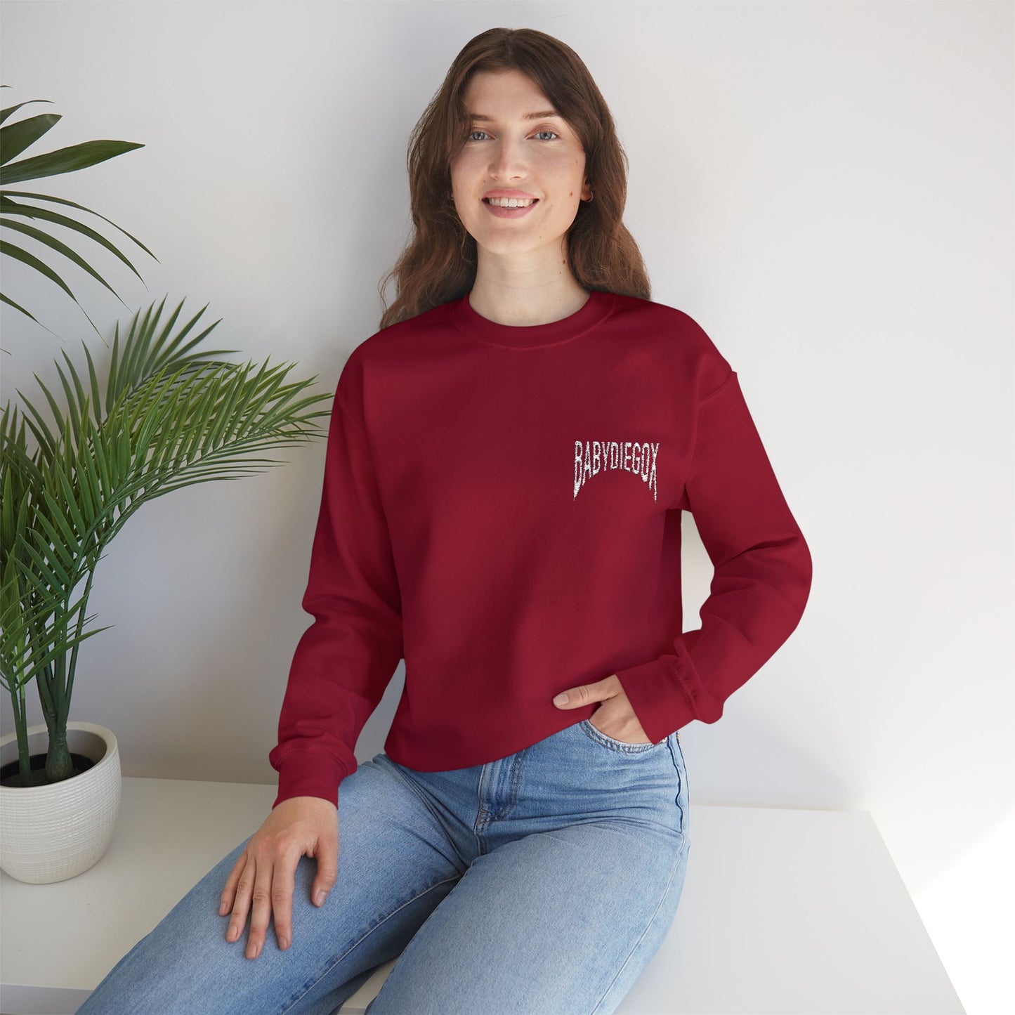 Unisex BABY DIEGO X Crewneck Sweatshirt DEEP RED