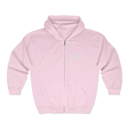 Unisex  BABY DIEGO X Full Zip Hooded Sweatshirt POWDER PINK