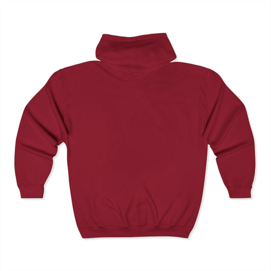 Unisex  BABY DIEGO X Full Zip Hooded Sweatshirt INTENSE RED