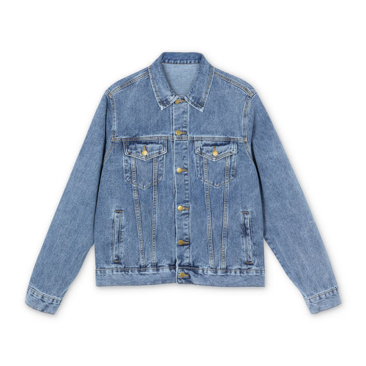 Men's Denim BABY DIEGO X Jacket with Unique Graphic JEANS BLUE