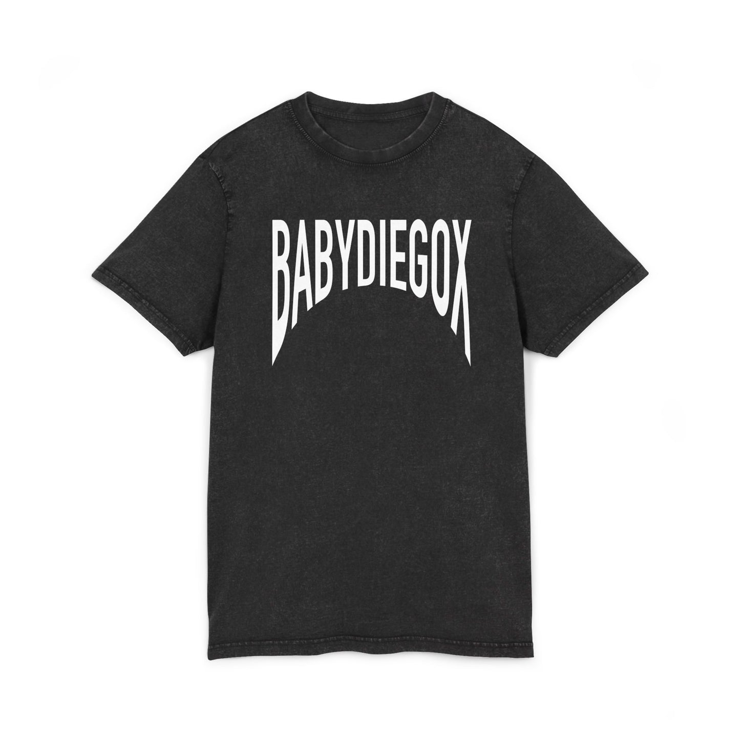 Unisex Acid Washed BABY DIEGO X Tee  BLACK