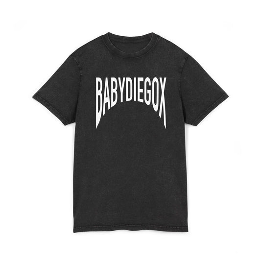 Unisex Acid Washed BABY DIEGO X Tee  BLACK