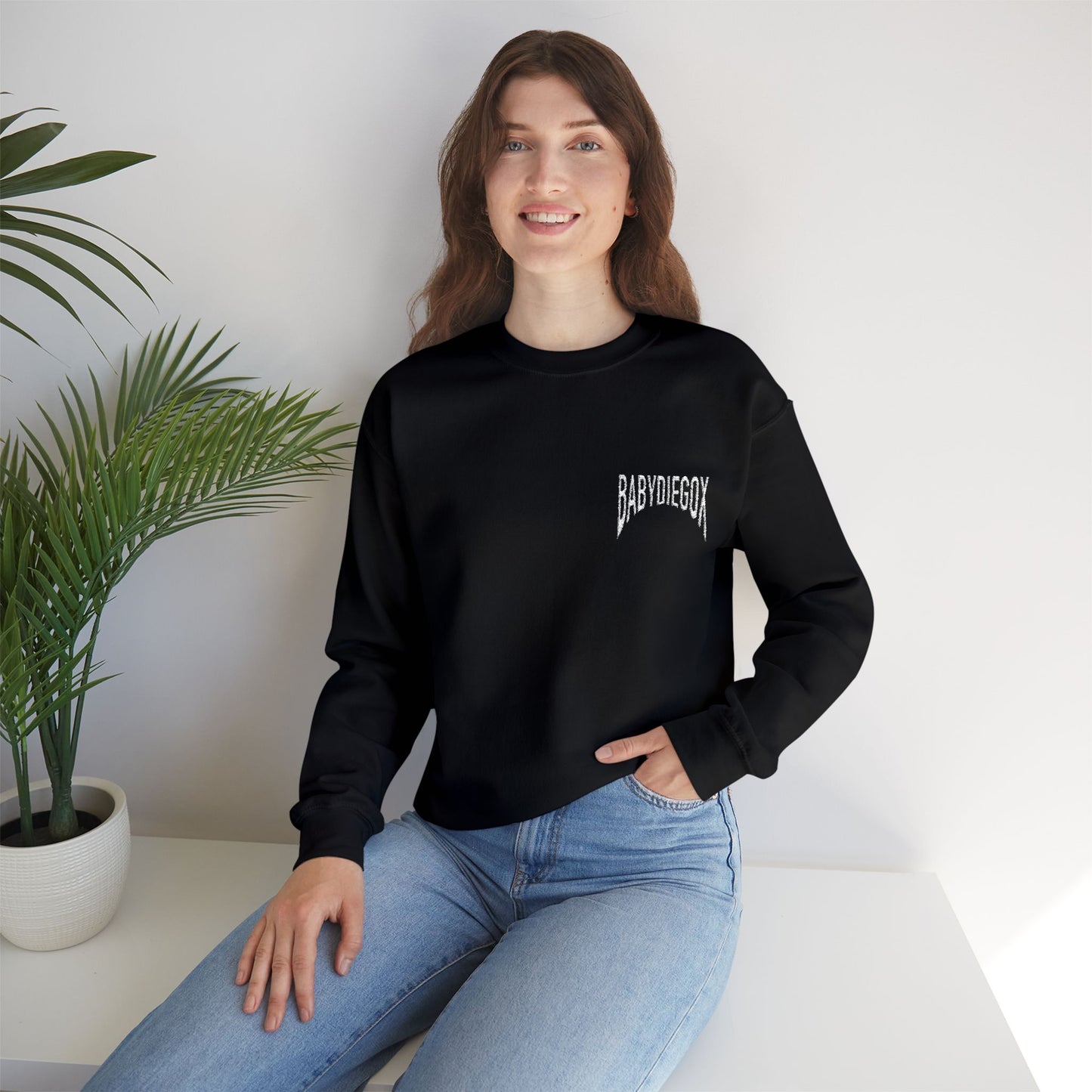 Unisex BABY DIEGO XCrewneck Sweatshirt  BLACK