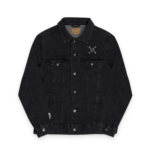 Unisex BABY DIEGO X Embroidered Denim Jacket BLACK